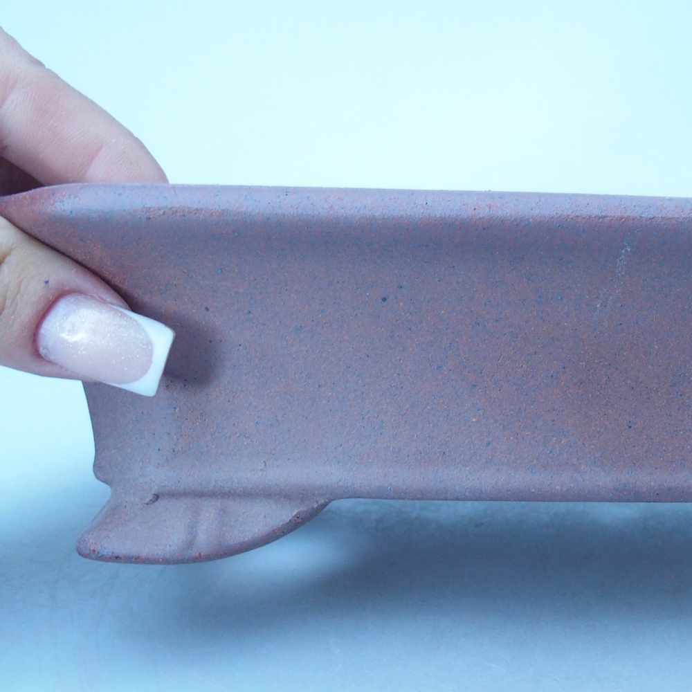 Miska 21 x 15 x 5,5 cm brązowa