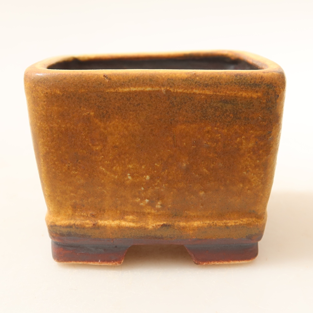 Ceramiczna miska do bonsai 6 x 6 x 4,5 cm, zielona