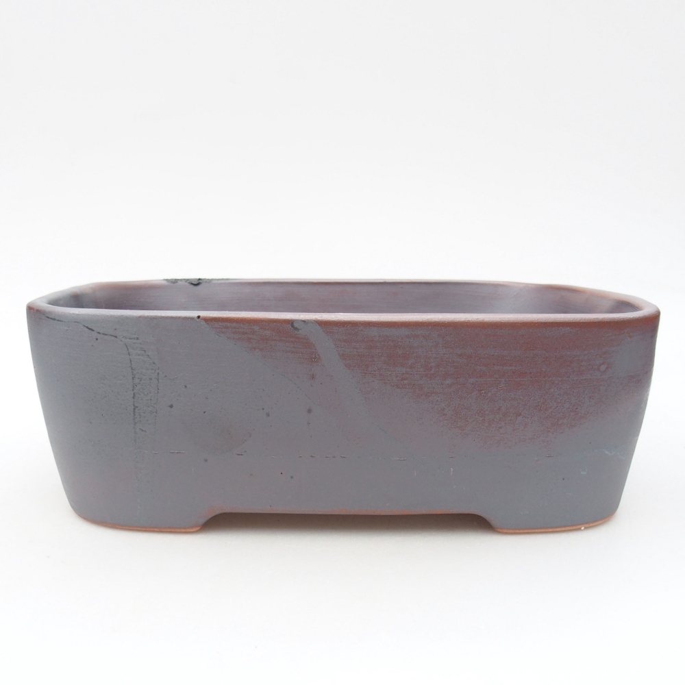 Ceramiczna miska bonsai 23 x 18 x 7,5 cm, kolor metaliczny