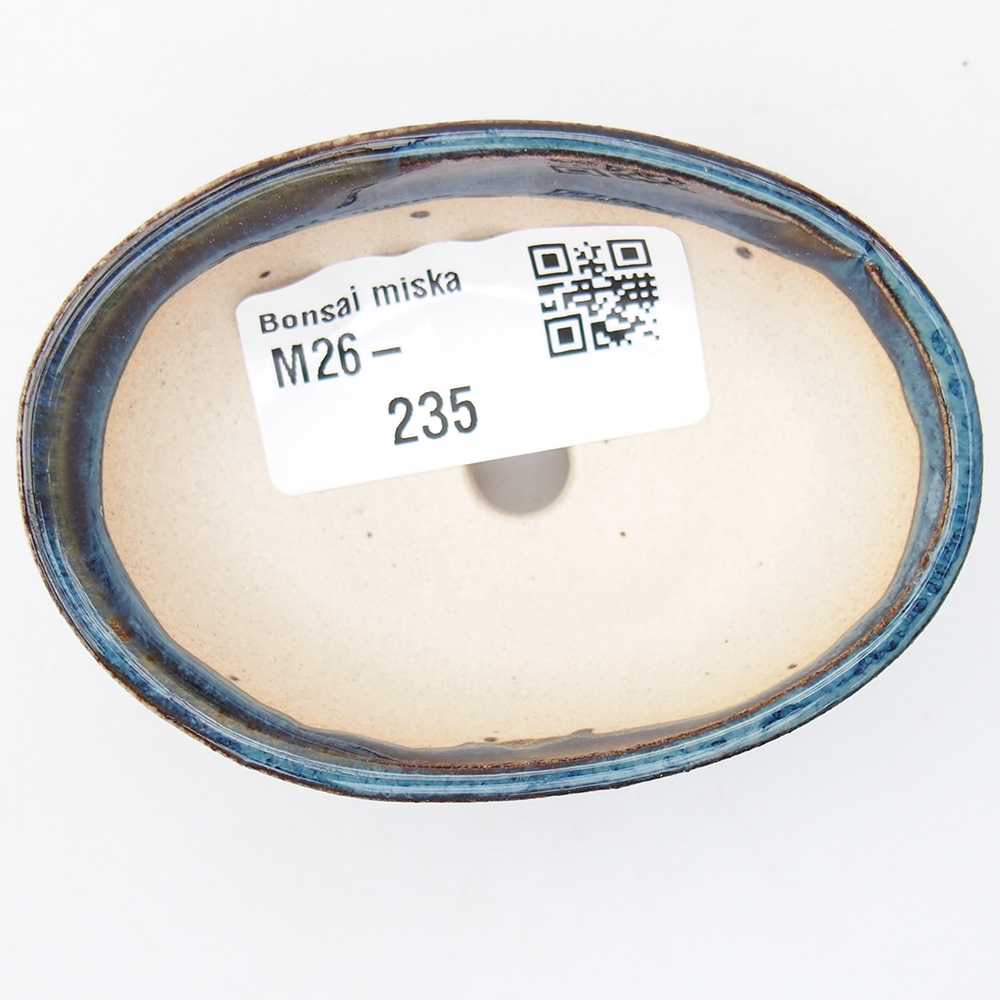 Mini miska do bonsai 7,5 x 5 x 2,5 cm, kolor niebieski