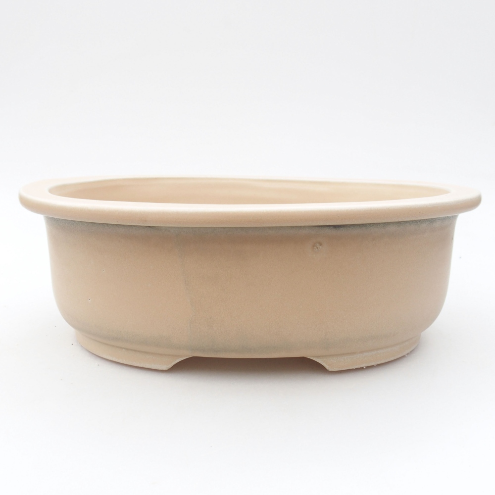 Ceramiczna miska bonsai 23 x 19,5 x 7 cm, kolor beżowy