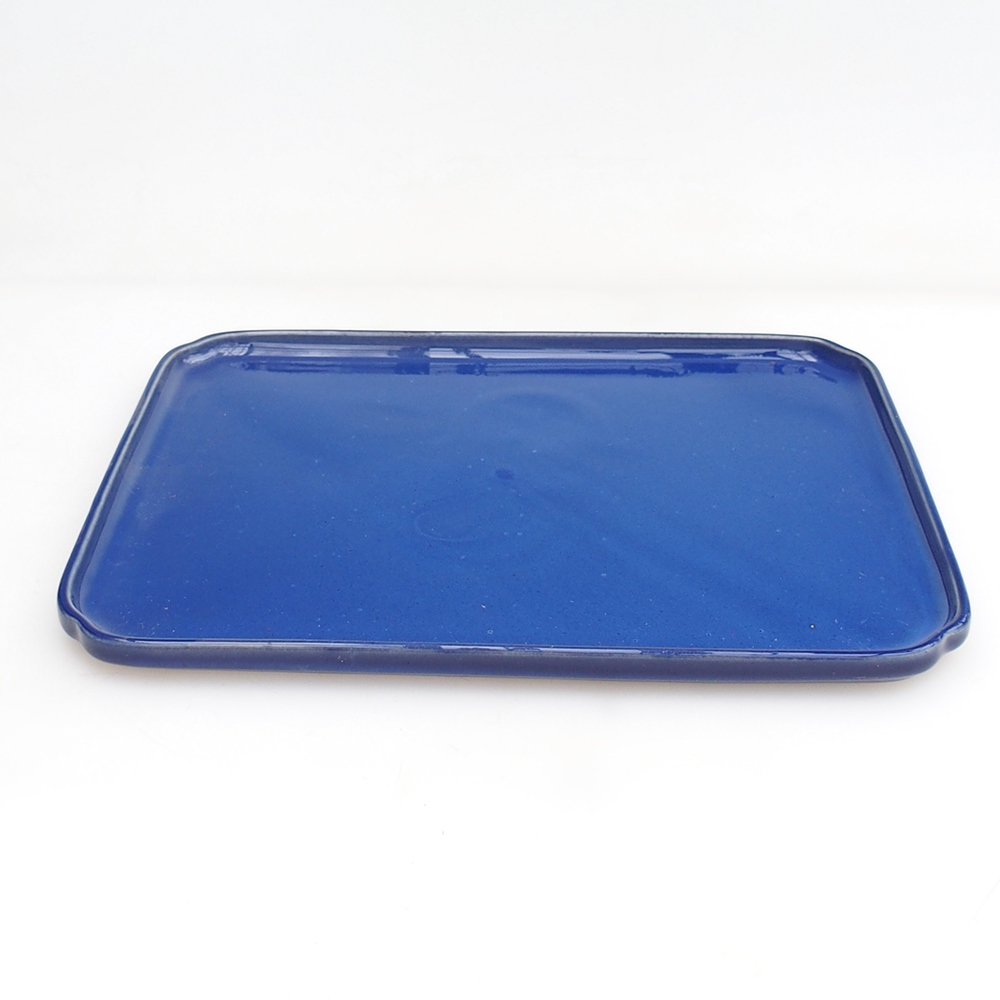 Miska ceramiczna H20 - 26,5 x 20 x 1,5 cm - niebieska