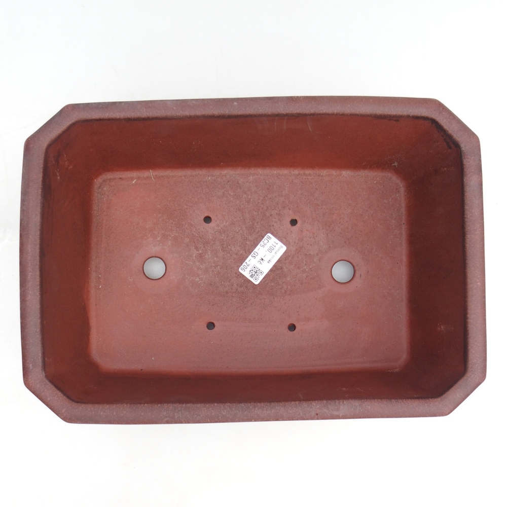 Ceramiczna miska na bonsai 32,5 x 22,5 x 11,5 cm, brązowa