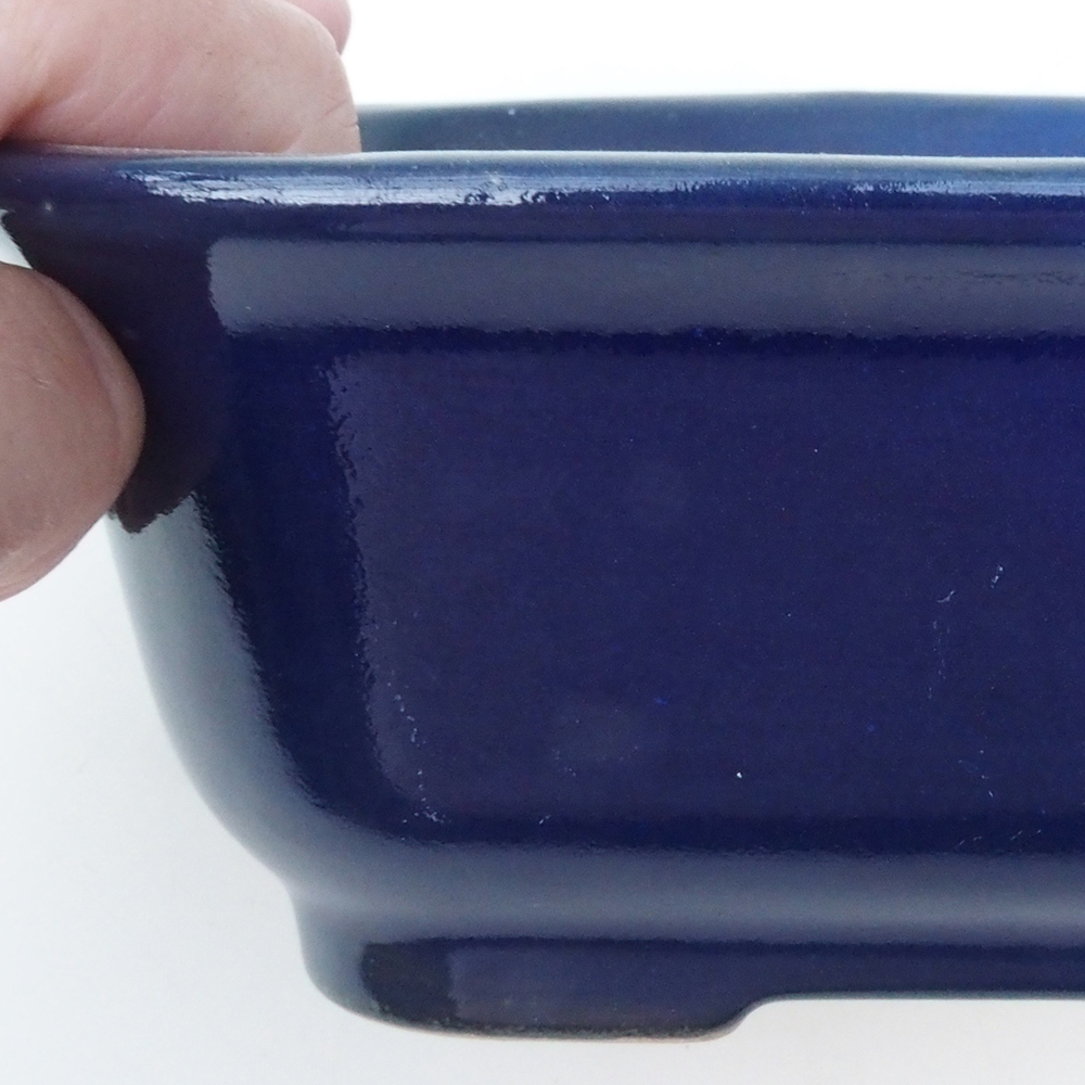 Miska bonsai H37 - 14,5 x 13 x 6,5 cm. - niebieski