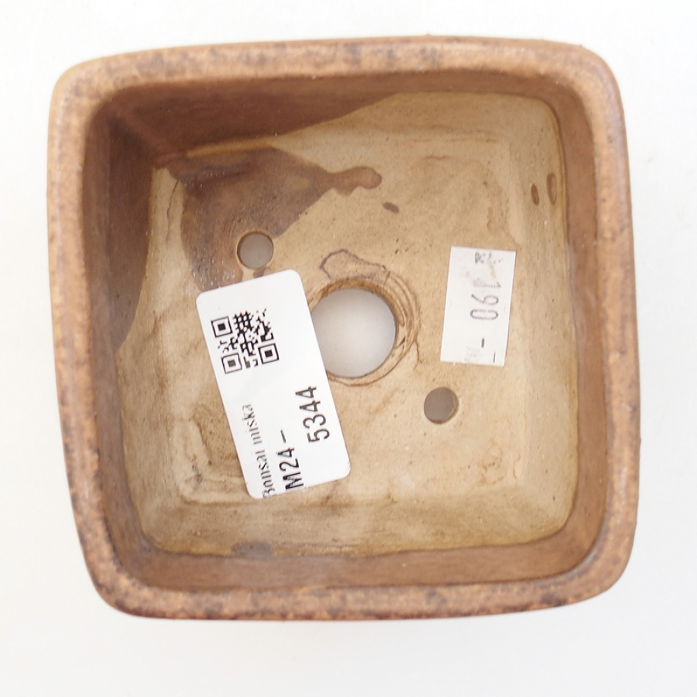 Ceramiczna miska bonsai 8,5 x 8,5 x 5,5 cm, kolor różowy