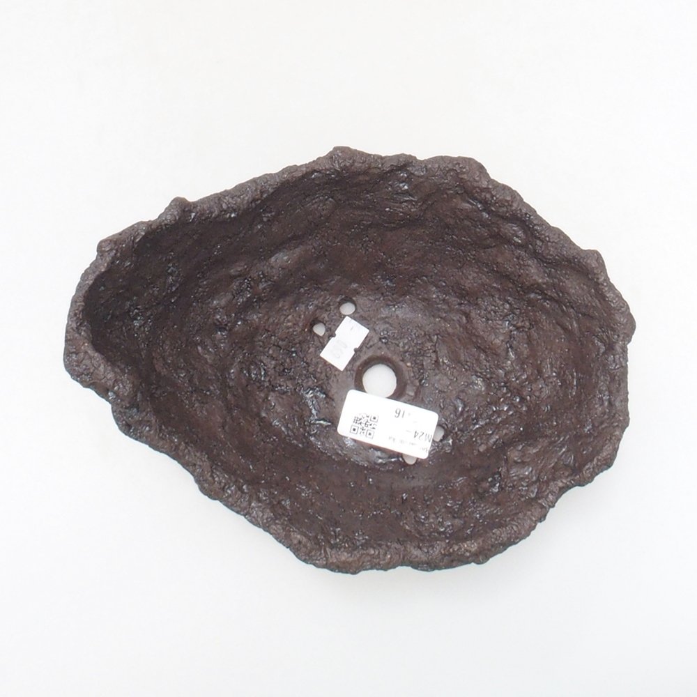 Muszla ceramiczna 18 x 14 x 14 cm, kolor brązowy