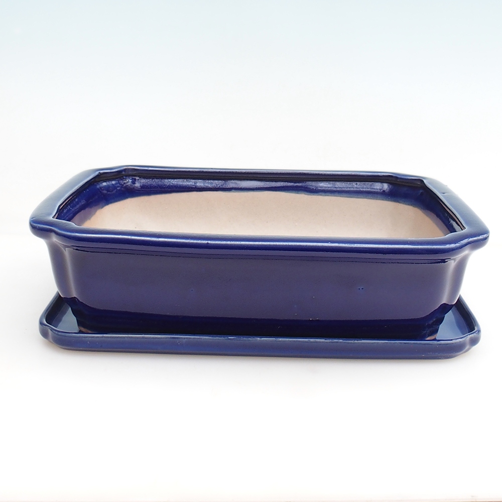 Miska bonsai + podstawka H20 - 26,5 x 21,5 x 6,5 cm.