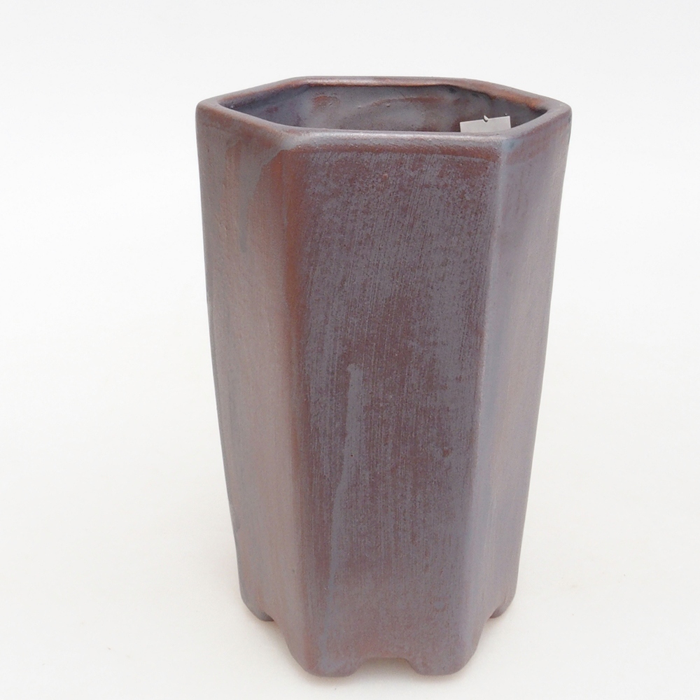 Ceramiczna miska bonsai 9 x 8,5 x 14,5 cm, kolor metaliczny