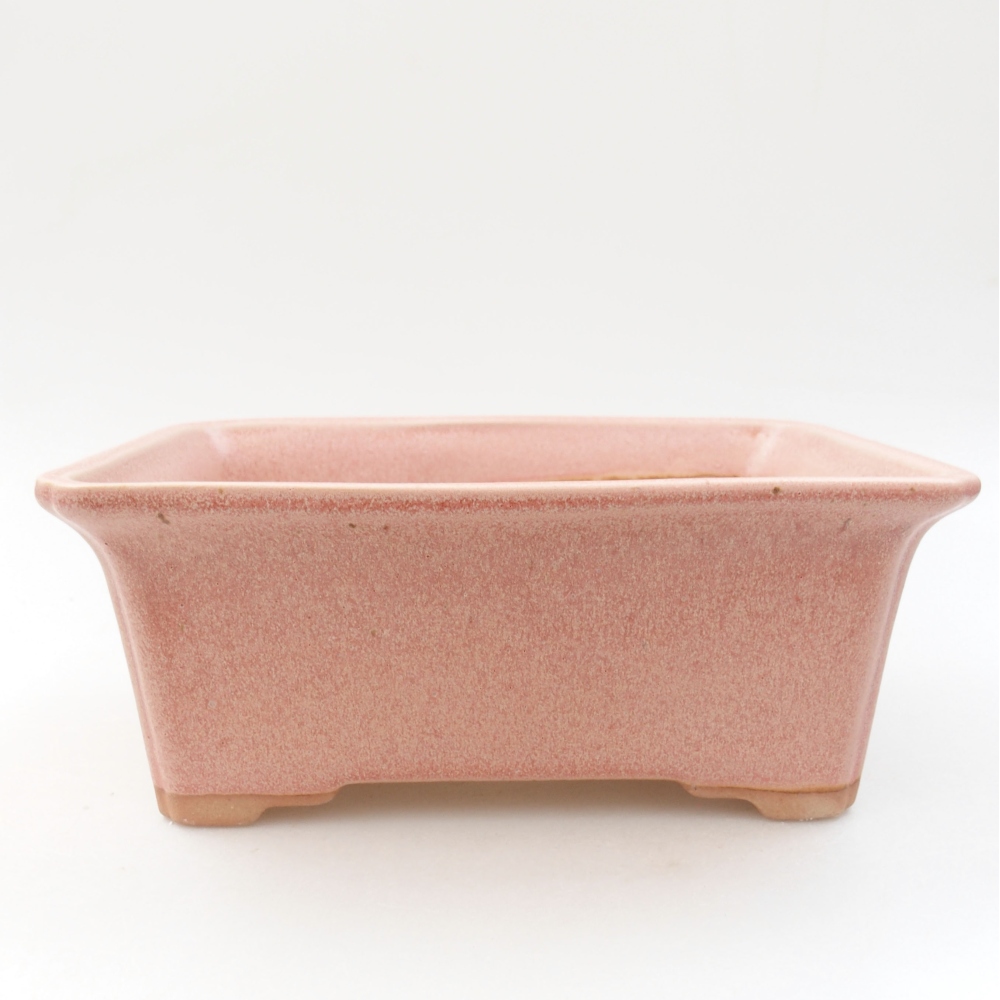 Ceramiczna miska bonsai 18 x 14 x 7,5 cm, kolor różowy