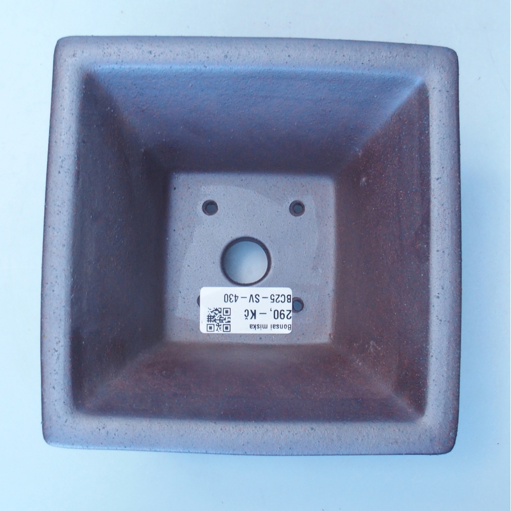 Miska 15 x 15 x 9,5 cm brązowa