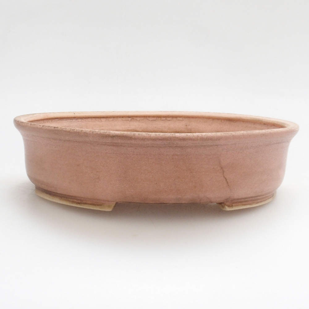 Ceramiczna miska do bonsai 17 x 15 x 4 cm, kolor różowy