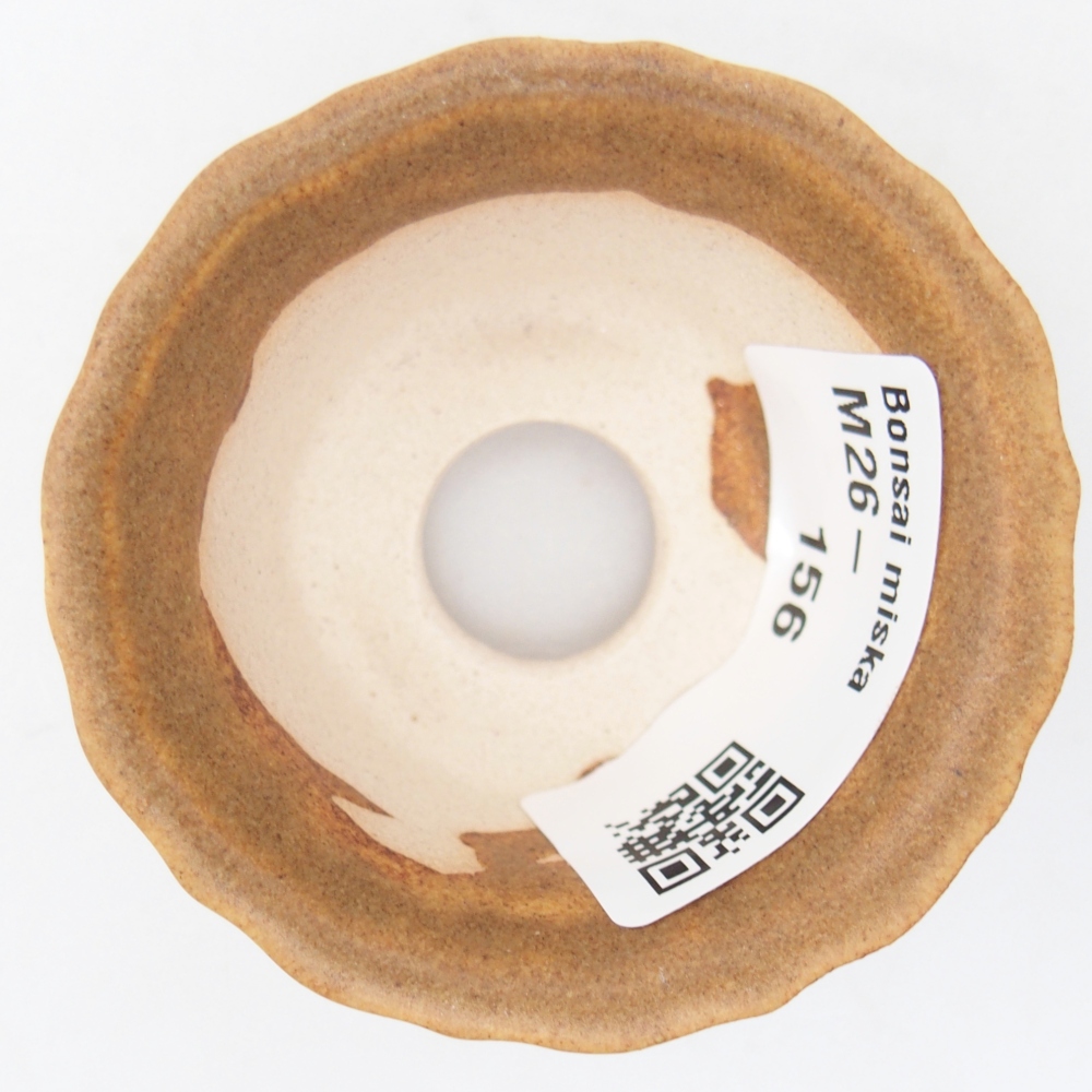 Mini miska do bonsai 5,5 x 5,5 x 3 cm, brązowa