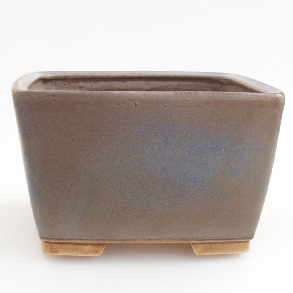 Ceramiczna miska bonsai 15 x 15 x 9,5 cm, kolor niebieski