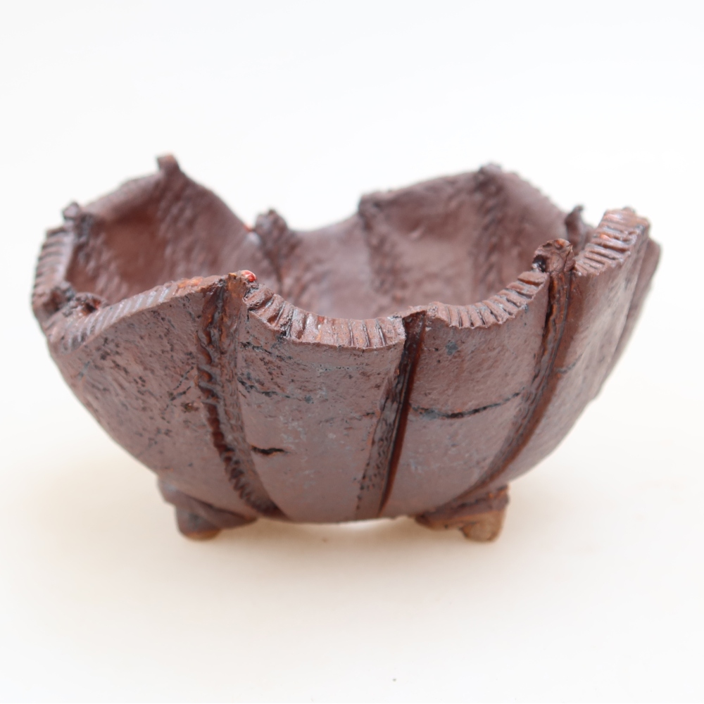 Ceramiczna skorupa  10,5 x 10,5 x 6,5 cm, kolor metaliczny