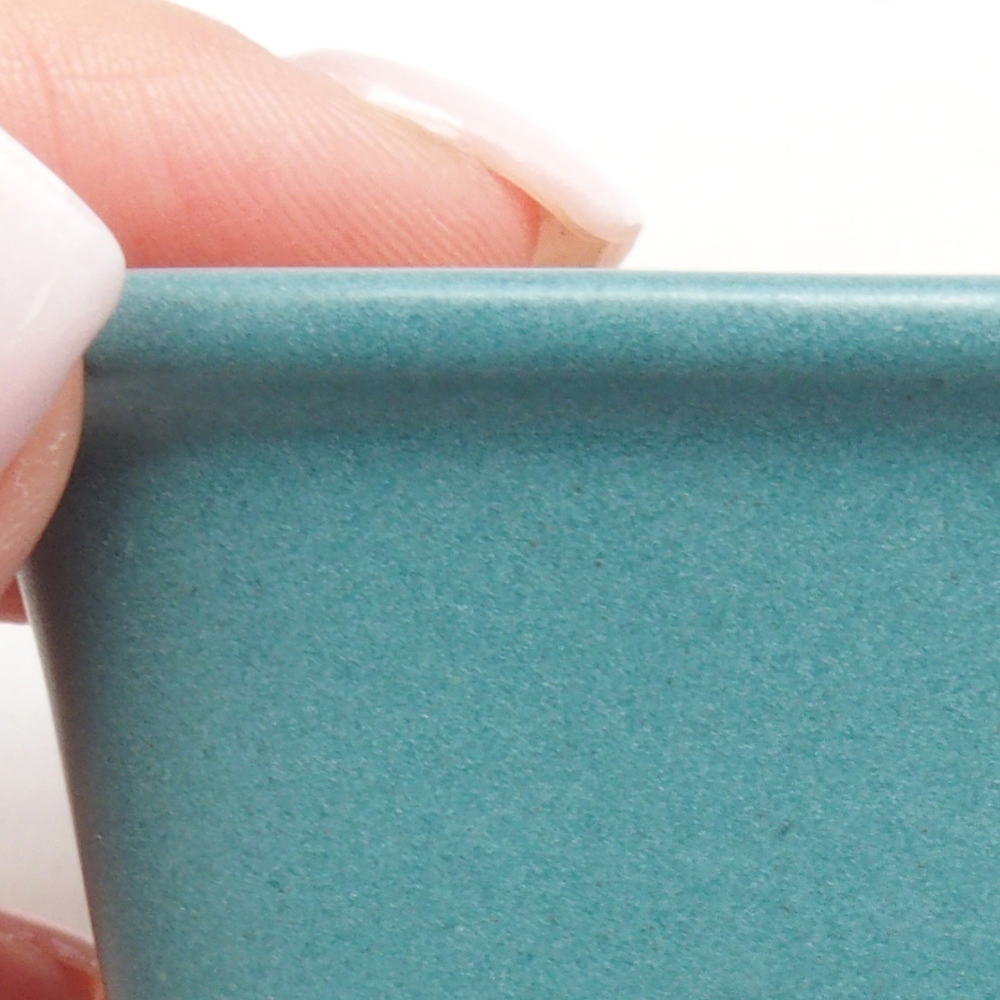 Ceramiczna miska bonsai 6,5 x 6,5 x 4,5 cm, kolor niebieski