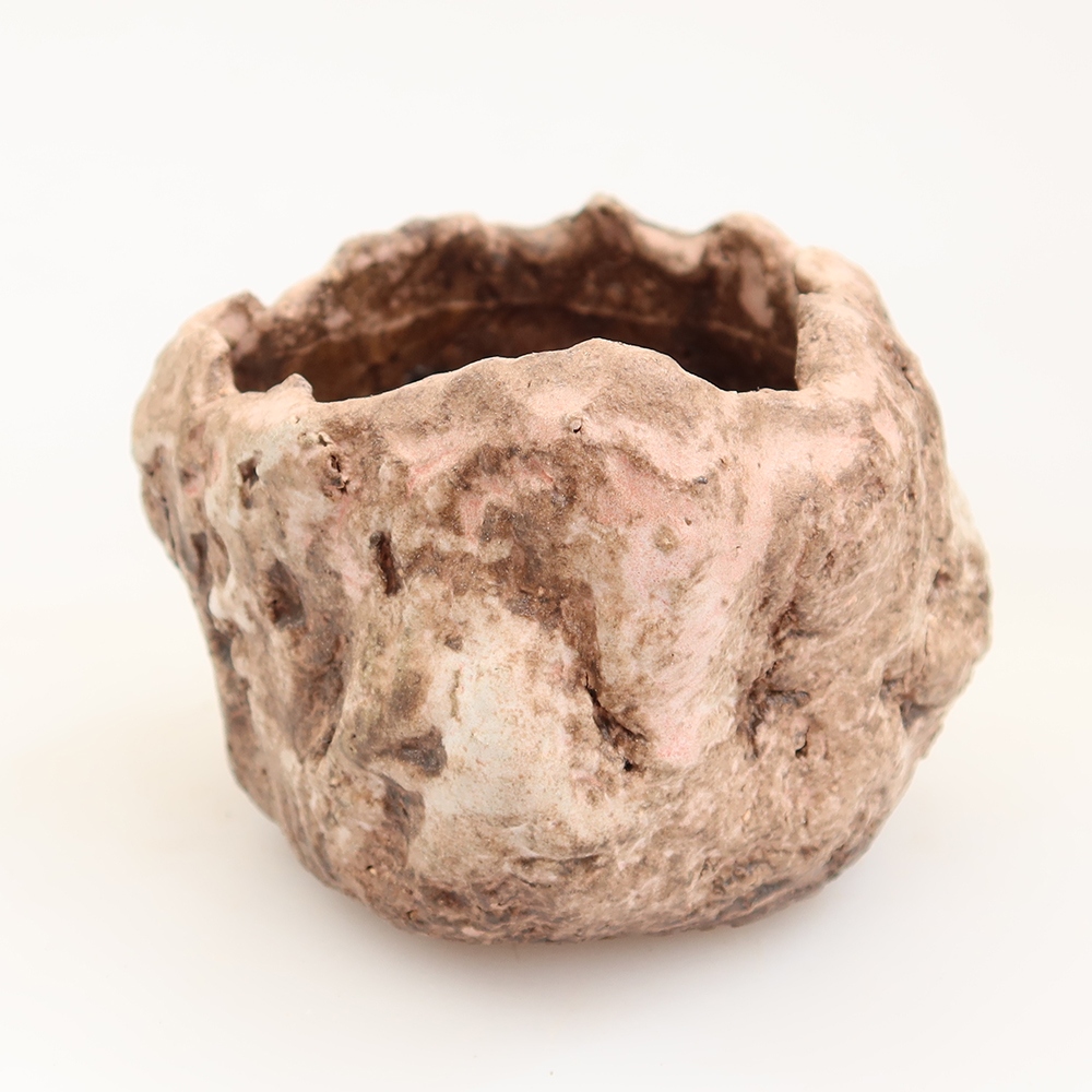 Ceramiczna skorupka  5,5 x 5 x 5 cm, kolor różowy