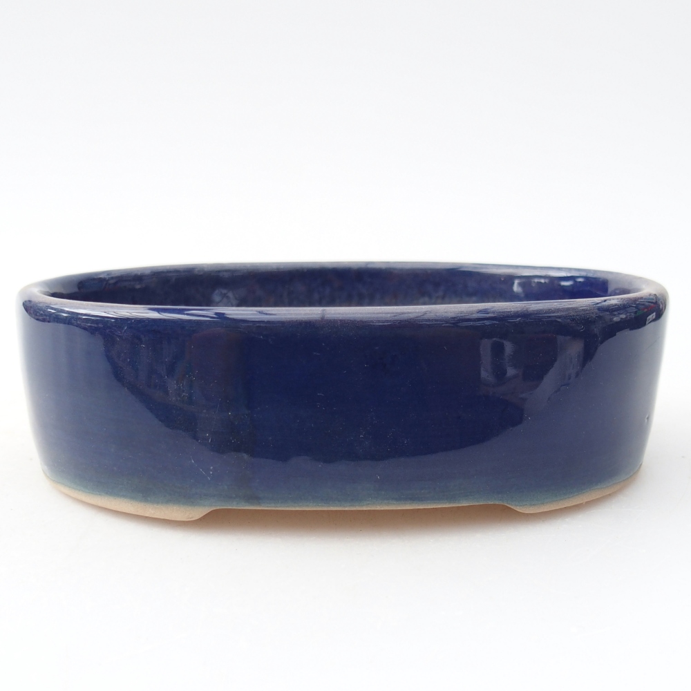Ceramiczna miska do bonsai 12,5 x 10 x 3,5 cm, kolor niebieski