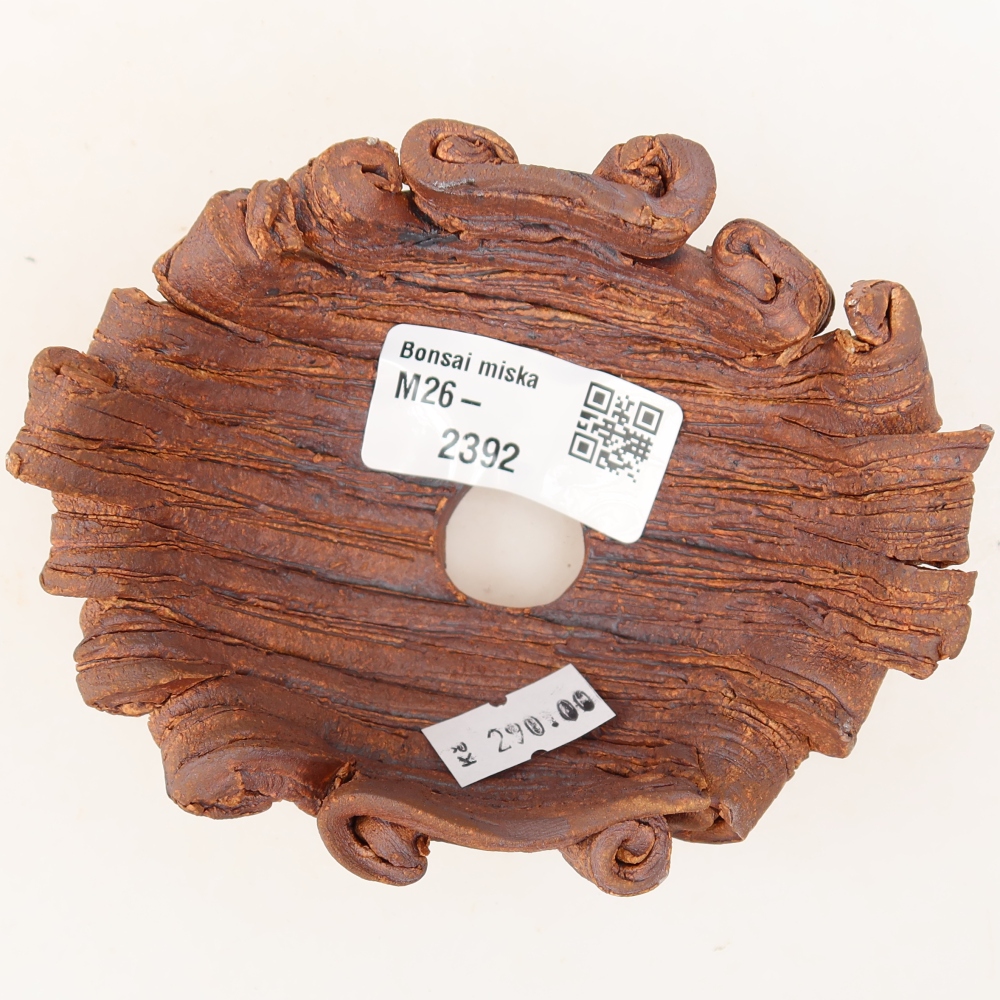 Ceramiczna skorupa  11 x 8,5 x 5 cm, kolor brązowy