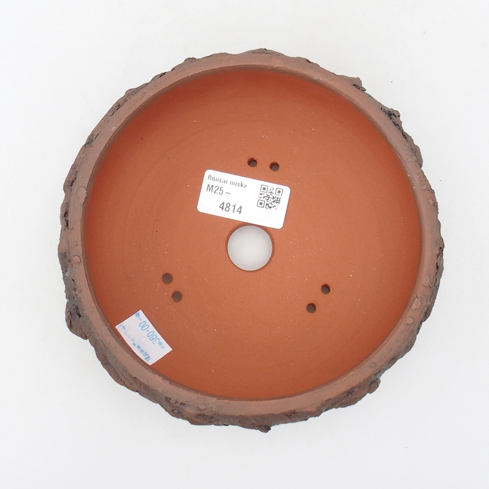 Ceramiczna miska bonsai 15 x 15 x 6 cm, kolor brązowy
