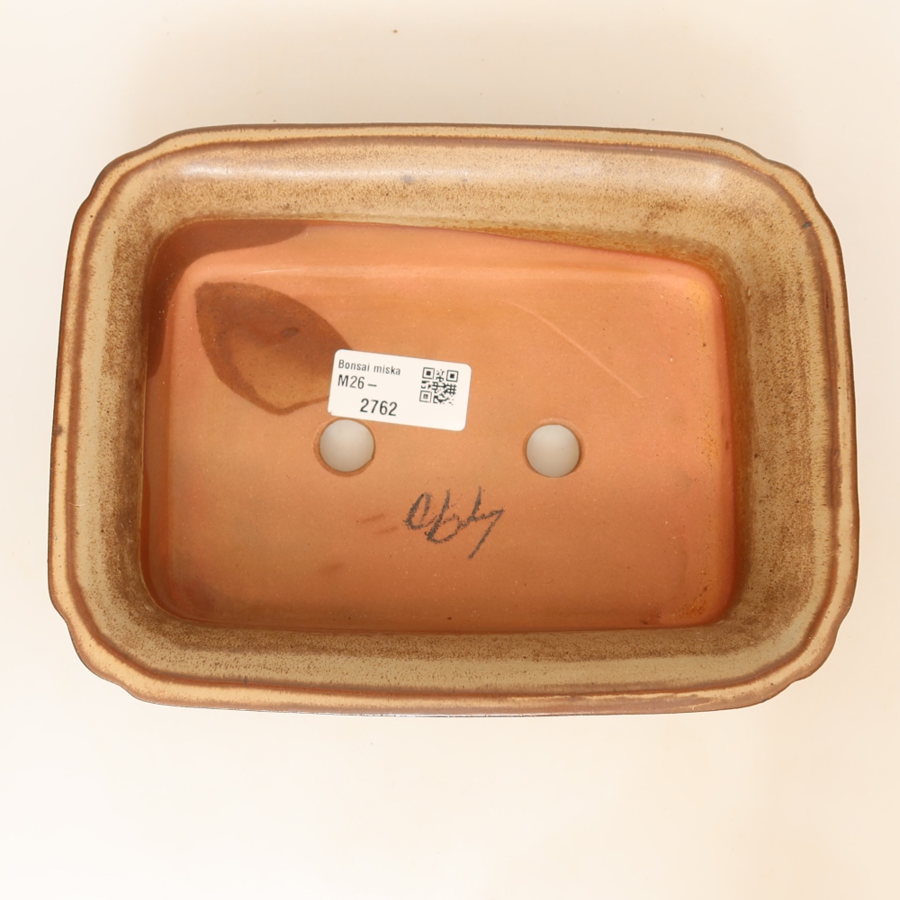 Miska ceramiczna  20 x 15,5 x 5,5 cm, kolor brązowy