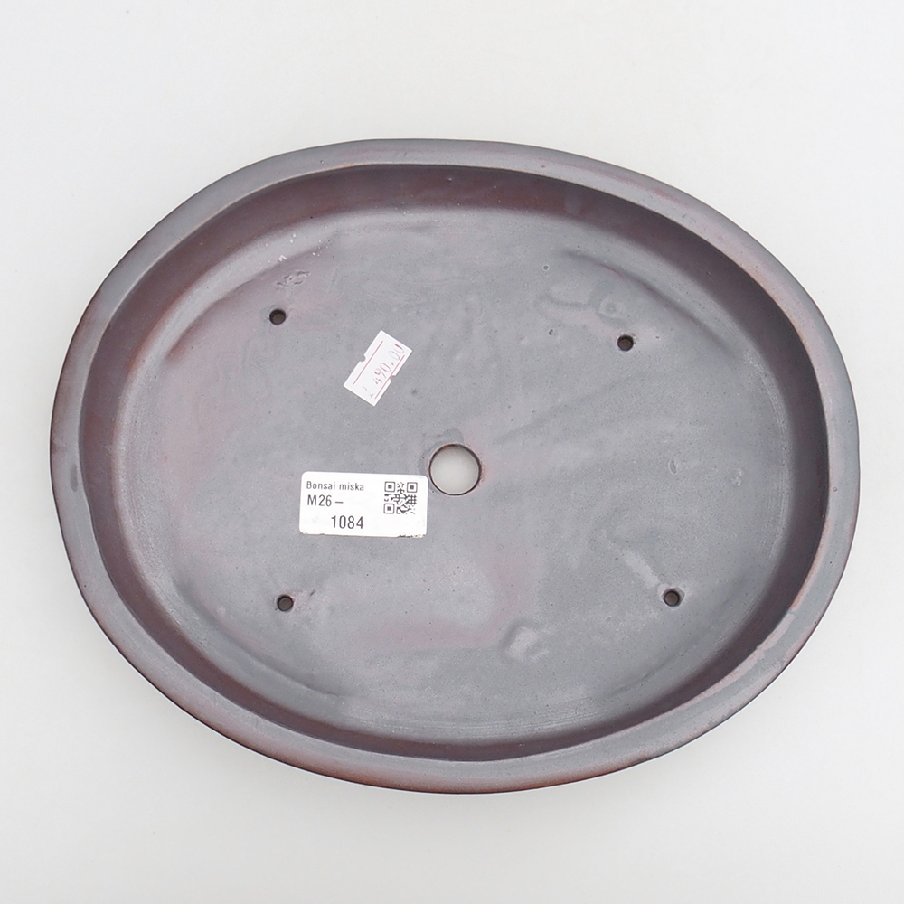 Ceramiczna miska na bonsai 24 x 19,5 x 4 cm, kolor metaliczny