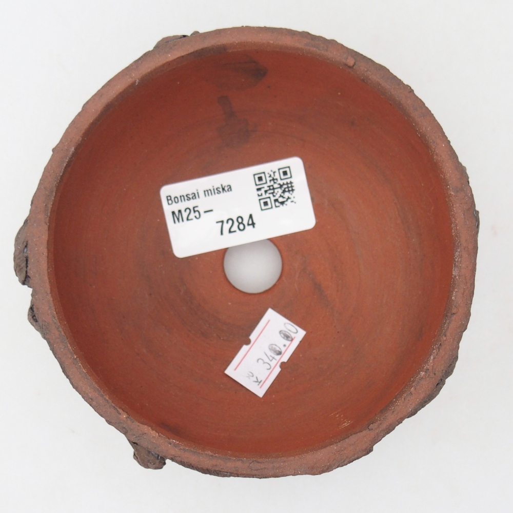 Ceramiczna miska do bonsai 10 x 10 x 5 cm, brązowa