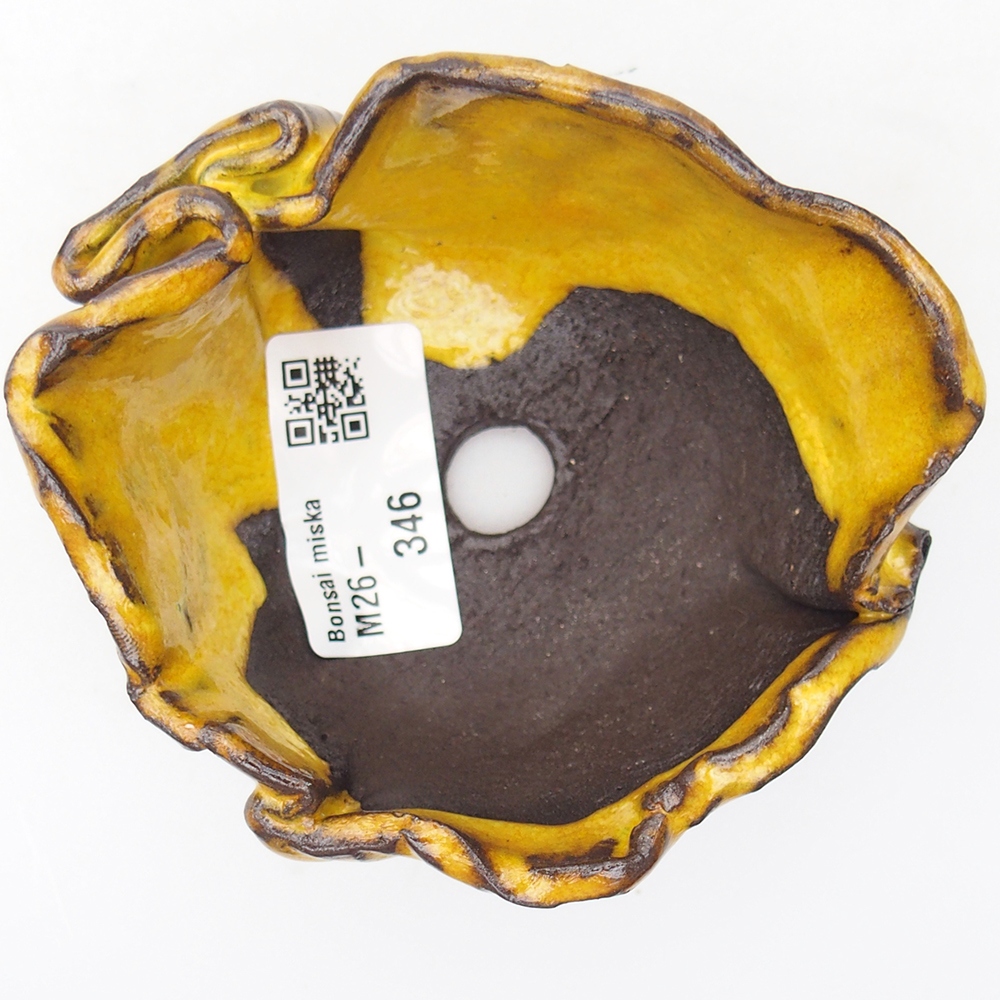 Ceramiczna muszla 8 x 10 x 5,5 cm, żółta