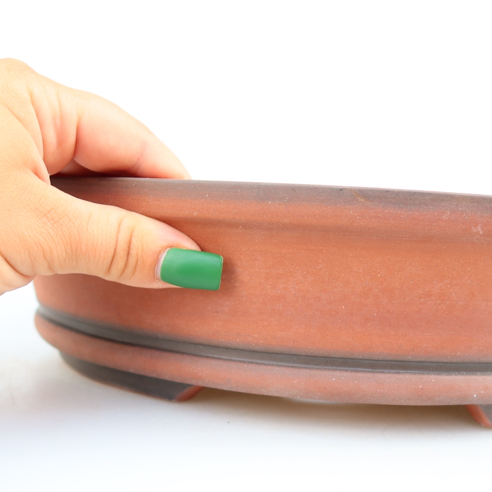 Ceramiczna miska  30,5 x 30,5 x 7 cm, kolor ceglasty