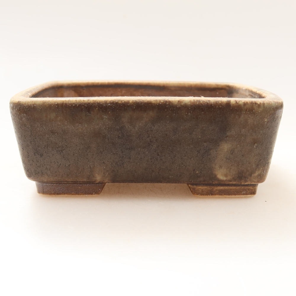 Ceramiczna miska do bonsai 10 x 8 x 3,5 cm, kolor brązowy