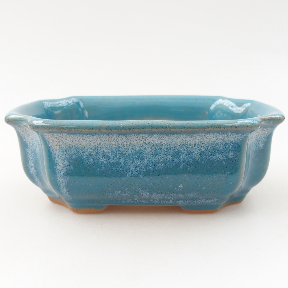 Ceramiczna miska bonsai 12 x 9 x 4,5 cm, kolor niebieski