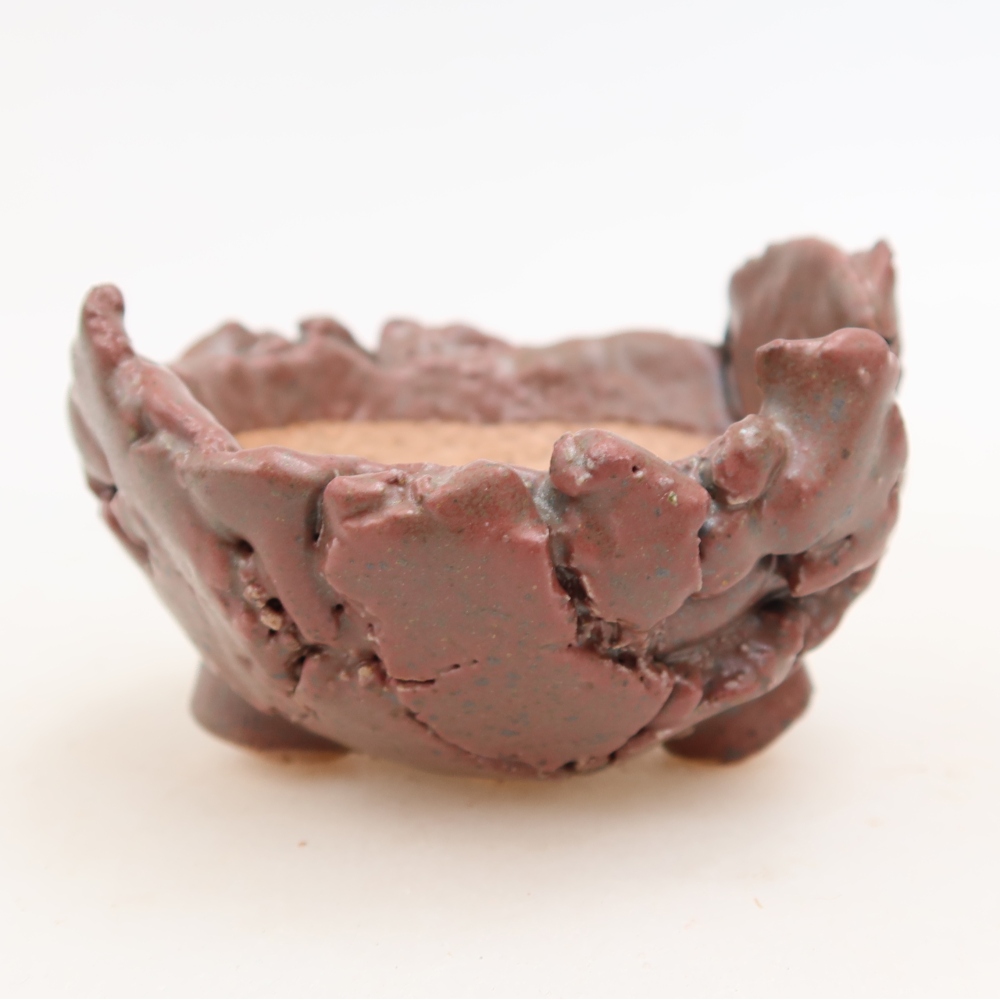 Ceramiczna skorupka  9,5 x 9 x 5 cm, kolor różowy