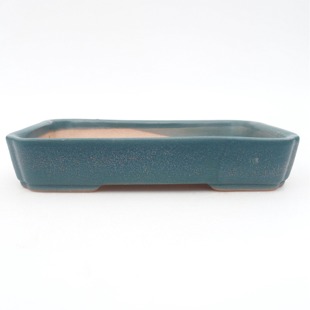 Ceramiczna miska bonsai 18 x 13 x 3 cm, kolor niebieski