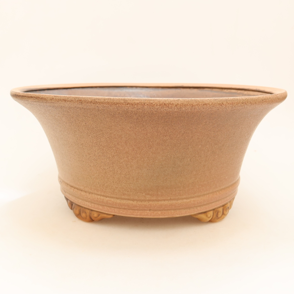 Ceramiczna miska na bonsai 29 x 29 x 12 cm, różowa