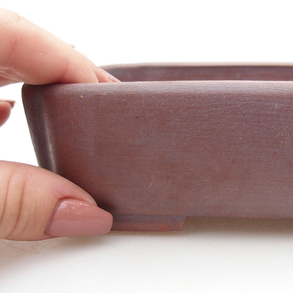 Ceramiczna miska do bonsai 15 x 12 x 4,5 cm, kolor metaliczny