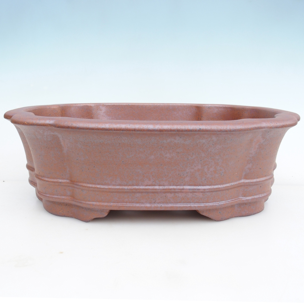 Ceramiczna misa bonsai 41,5 x 35,5 x 12 cm, kolor metaliczny - WYŁĄCZNIE ODBIÓR OSOBISTY lub transport paletowy