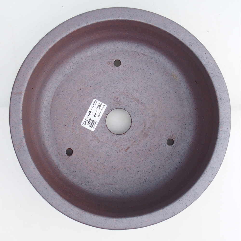 Ceramiczna miska do bonsai 25,5 x 25,5 x 9,5 cm, kolor metaliczny