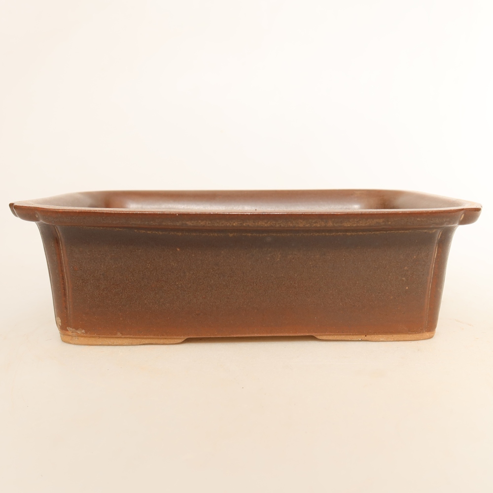 Miska ceramiczna  20 x 15,5 x 5,5 cm, kolor brązowy