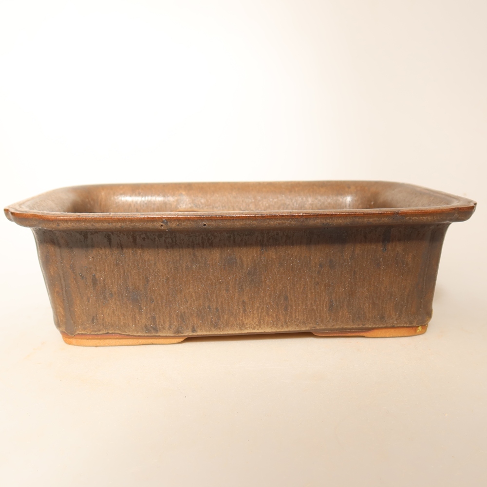 Miska ceramiczna  20 x 15,5 x 5,5 cm, kolor brązowy