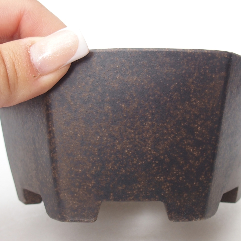 Miska 13 x 11,5 x 6 cm brązowa ochra