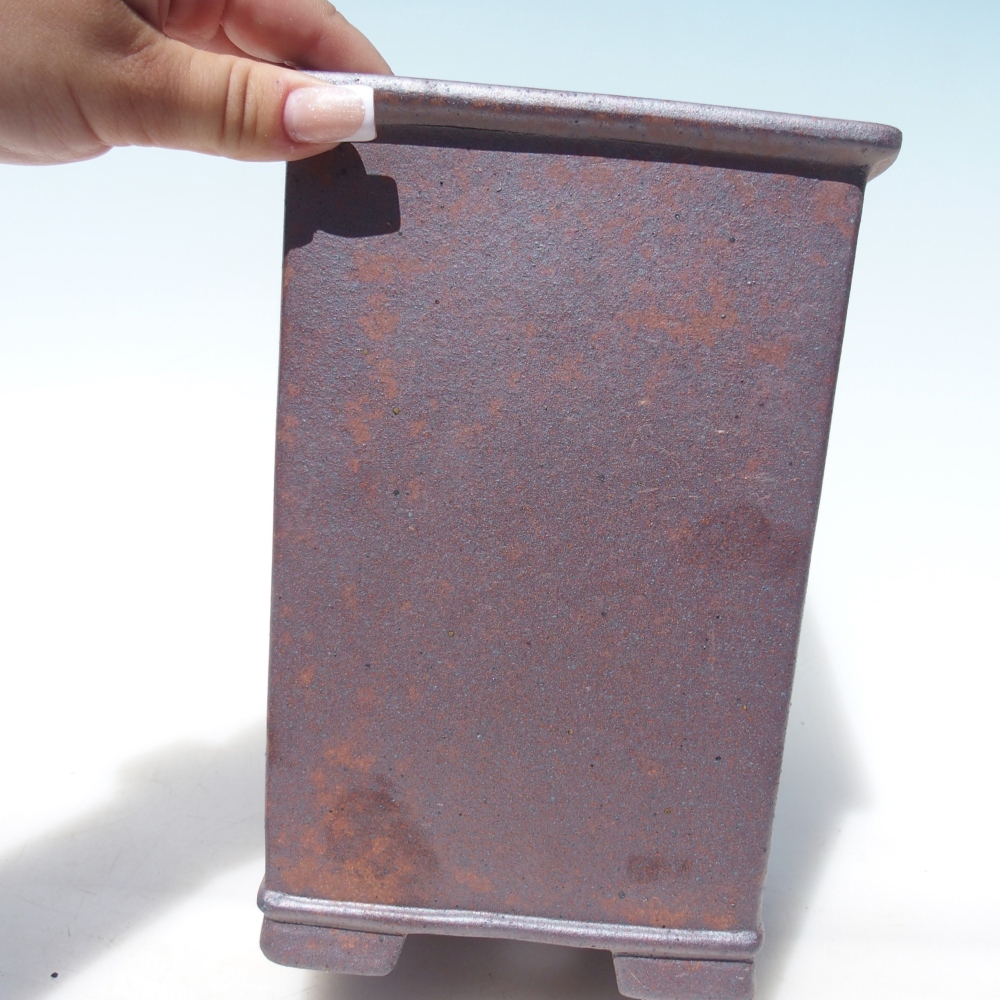 Miska 14 x 14 x 20 cm brązowa