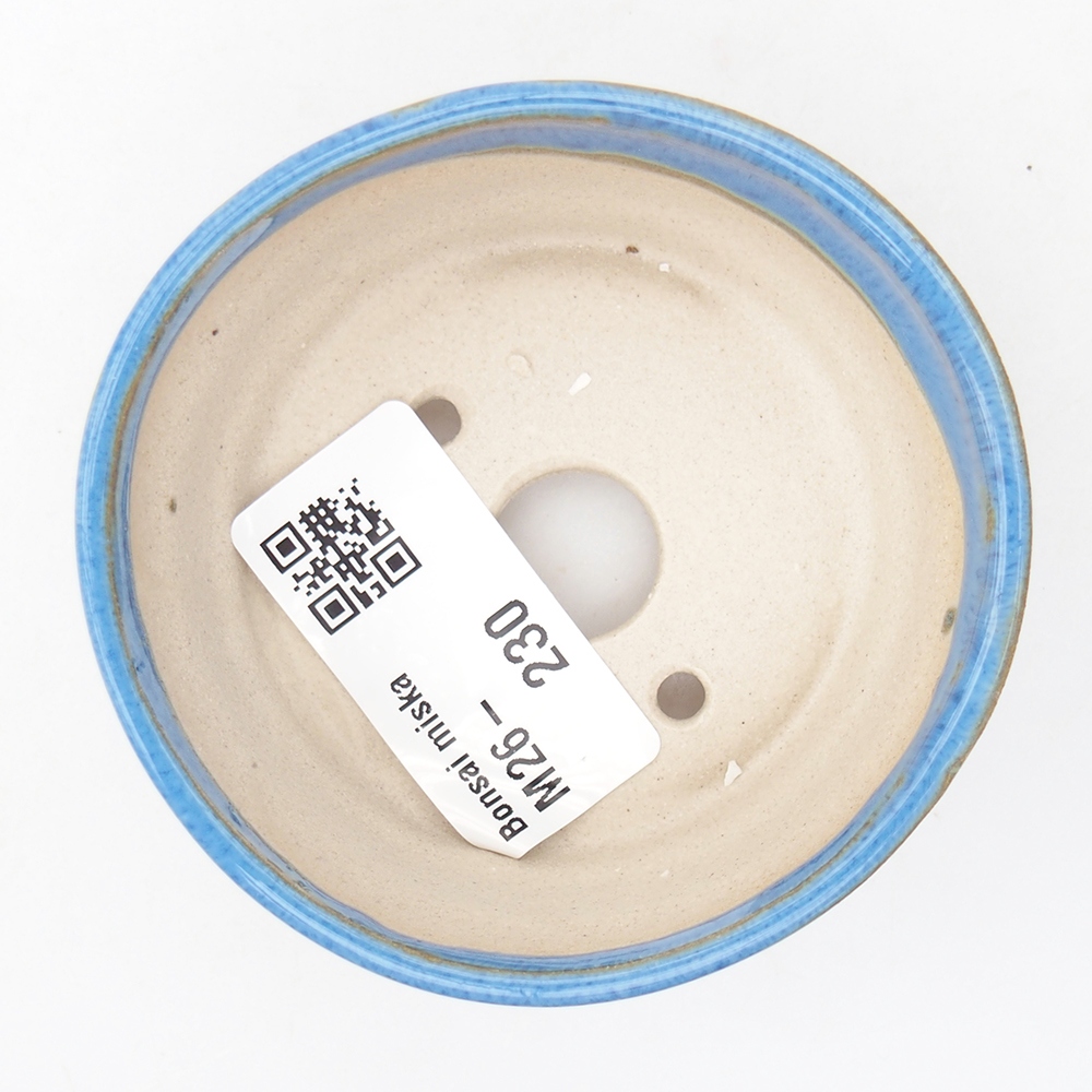 Mini miska do bonsai 7 x 7 x 3 cm, niebieska