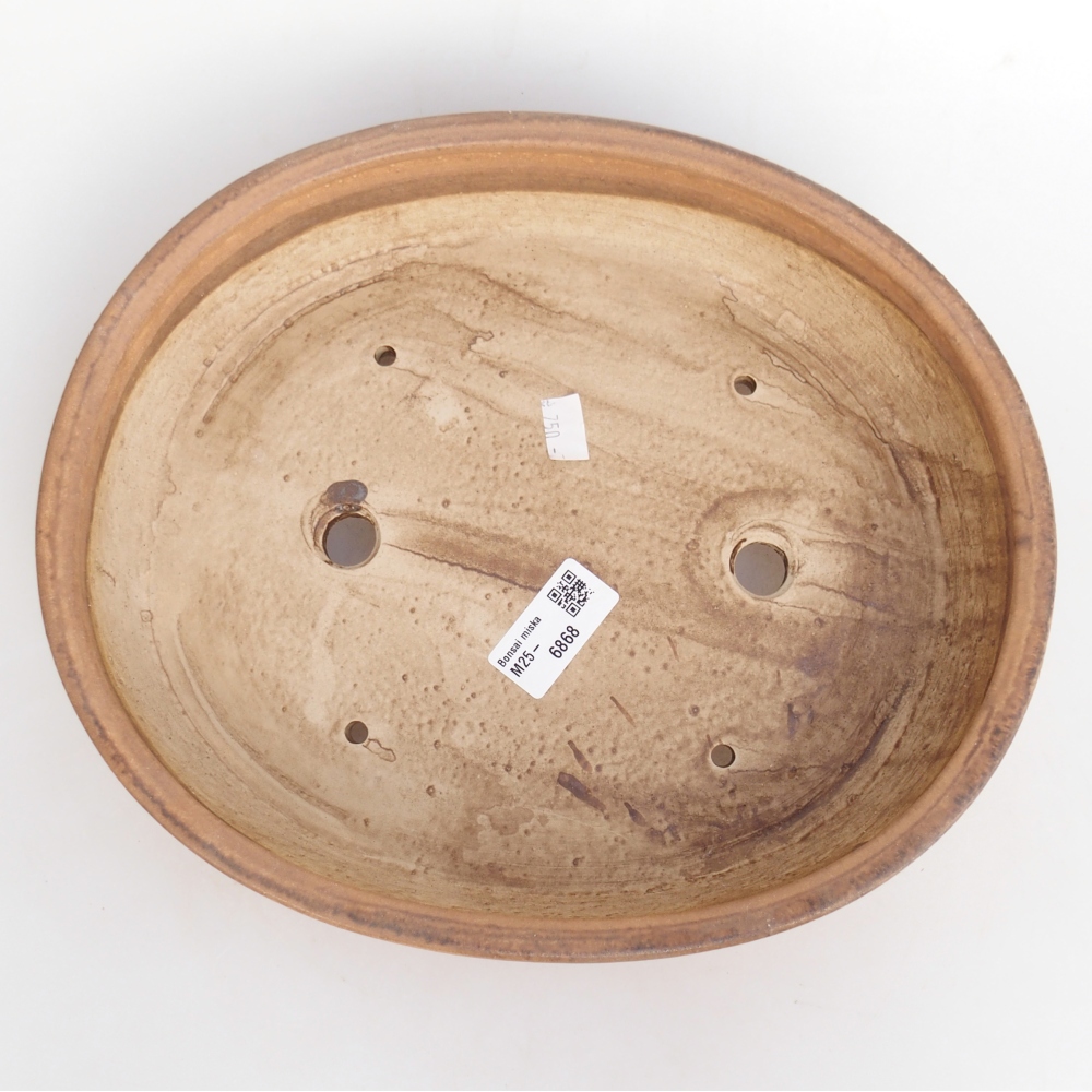 Ceramiczna miska na bonsai 28 x 24 x 6 cm, różowa