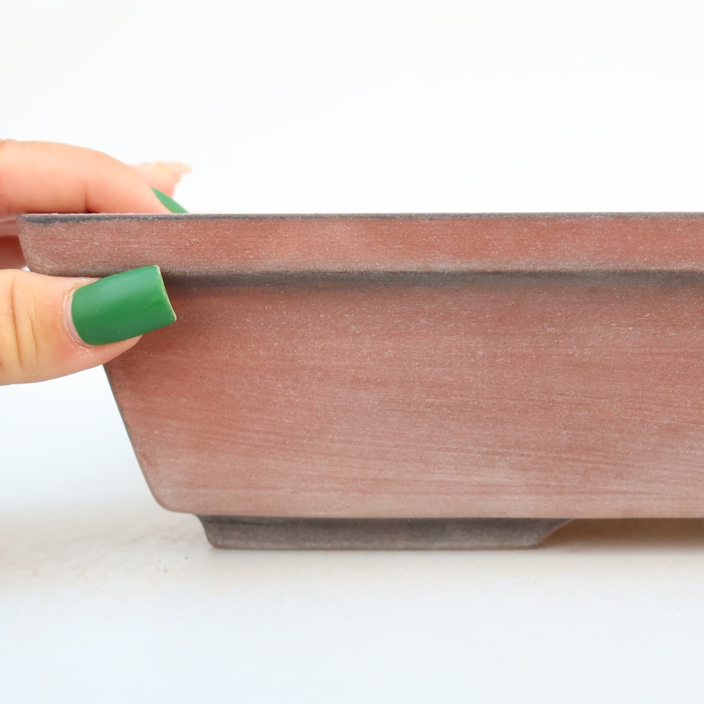 Ceramiczna miska  25,5 x 19 x 7 cm, kolor ceglasty