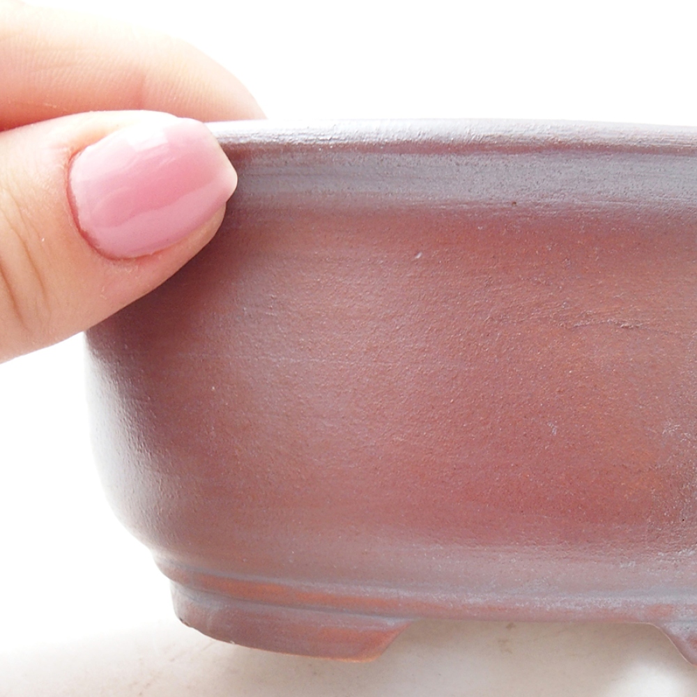 Ceramiczna miska bonsai 12 x 10 x 5,5 cm, kolor brązowy