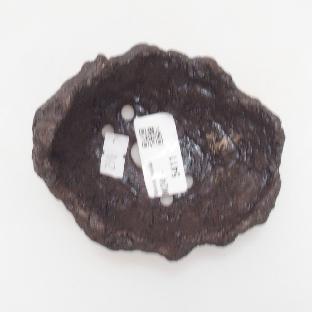 Muszla ceramiczna 9 x 7,5 x 9 cm, kolor brązowy