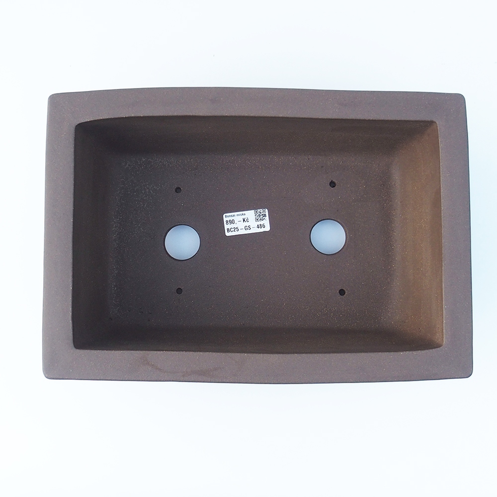 Miska 33 x 23 x 12,5 cm brązowa