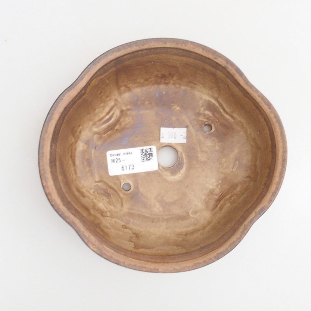 Ceramiczna miska do bonsai 18 x 17 x 6 cm, kolor brązowy