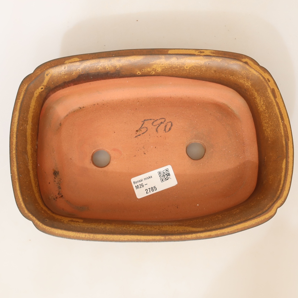 Ceramiczna miska  24 x 17 x 6 cm, kolor żółty
