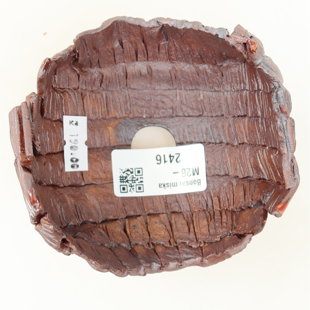 Ceramiczna skorupka  9,5 x 9,5 x 7 cm, kolor brązowy
