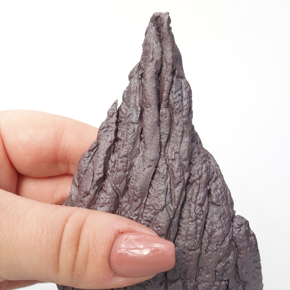 Muszla ceramiczna 9,5 x 8 x 11,5 cm, kolor metaliczny